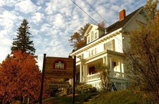 Exterior view of the Villa in the fall