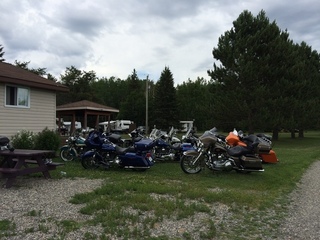Bikers discovering Lake Temiskaming