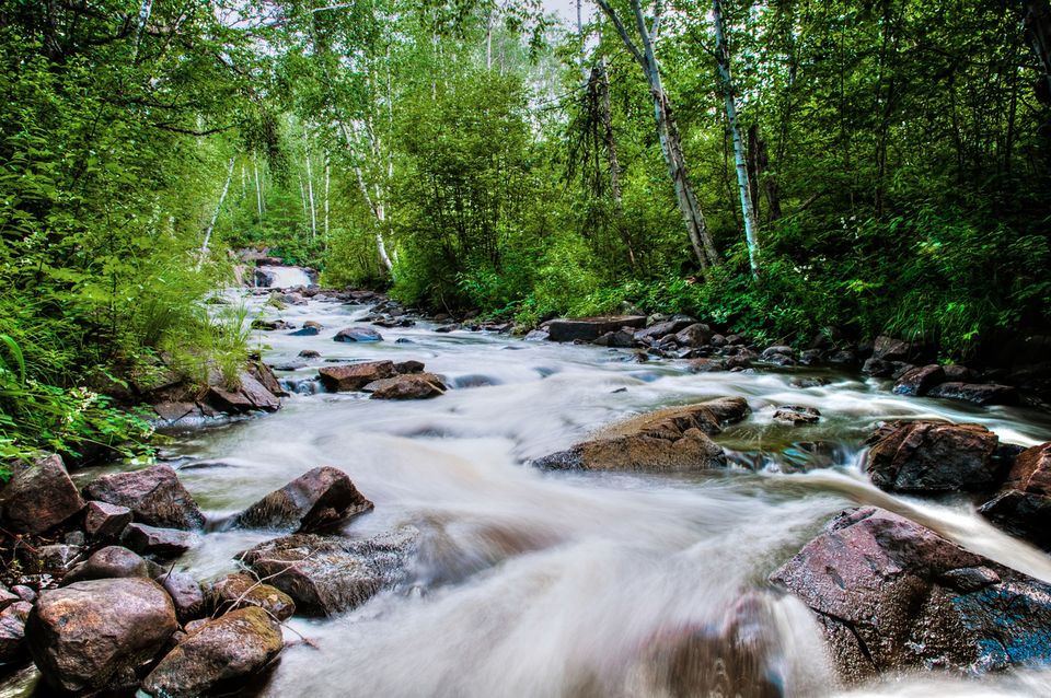 Cascade de la Rivière Klock trail