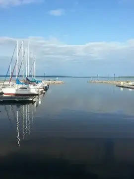 Sailboats in Haileybury Marina
