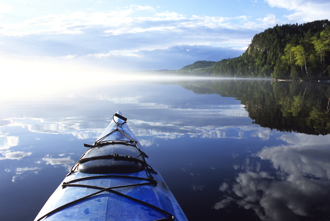 Kayaking on lake Temiskaming