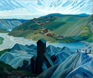 A Northern Silver Mine, Franklin Carmichael, 1930. Oil on canvas