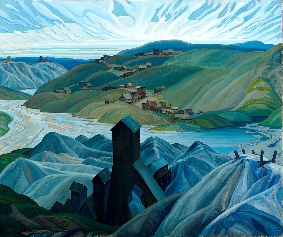 A Northern Silver Mine, Franklin Carmichael, 1930. Oil on canvas